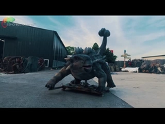 Theme Park Life Size Animatronic Dinosaurs Model Dinosaurus Realistis Ankylosaurus Untuk Taman Hiburan