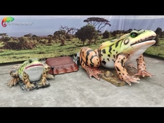 Dekorasi Lansekap Hewan Animatronik Realistis Ukuran Hidup Katak Tahan Air