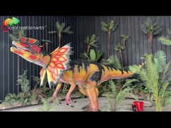 Suara Realistis Gerakan Nyata Standar Tinggi Dilophosaurus Dinosaurus Untuk Pameran