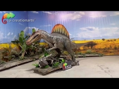 Animatronic Dinosaurs Simulasi Spinosaurus Perburuan Adegan Untuk Dekorasi Taman Hiburan