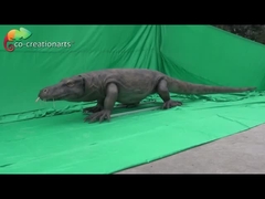 Animatronik Komodo Naga Realistis Dengan Gerak Dinamis & Habitat Alam Rincian