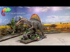 Animatronic Dinosaurs Simulasi Spinosaurus Perburuan Adegan Untuk Dekorasi Taman Hiburan