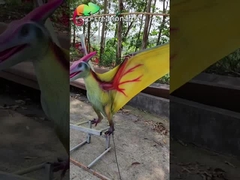 Peralatan Bermain Animatronik Pterosaurus Dinosaurus Realistis ISO 110VAC
