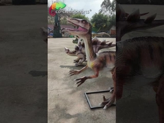 Replika Animatronic Fibreglass Kustomisasi Pribadi Model Dinosaurus Realistis