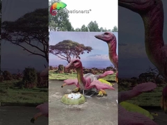 Dinosaurus animatronik yang realistis
