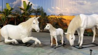 Unicorn Animatronik Ukuran Hidup untuk Taman Hiburan dan Acara