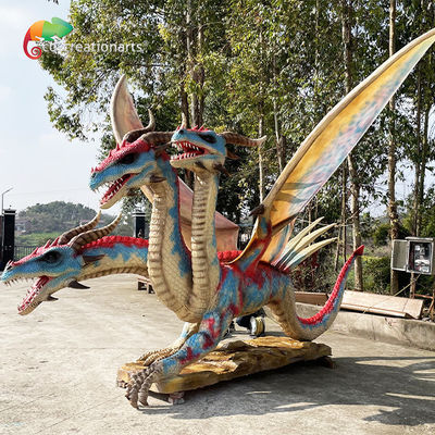 Naga Animatronik Buatan Untuk Dekorasi Taman Tema