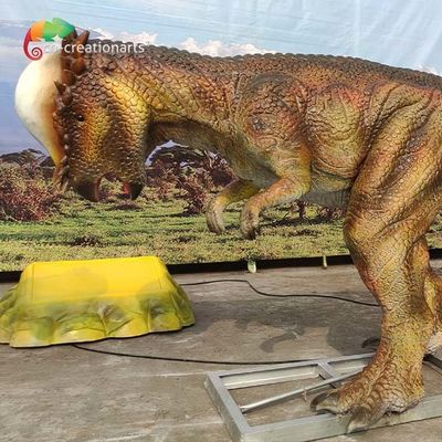Theme Park 3M Animatronic Dinsoaur Life Size Pachycephalosaurus Untuk Taman Hiburan
