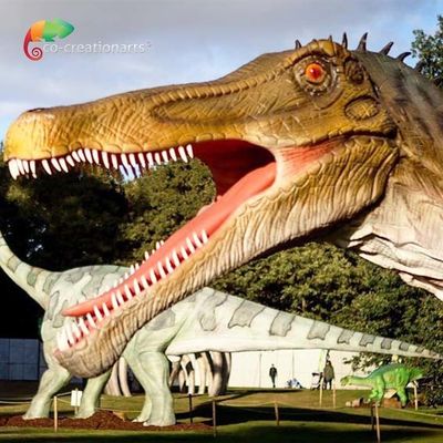 Harga yang bagus Playground Infrared sensor Life Size Animatronic Dinosaurs Realistic Spinosaurus 12m on line