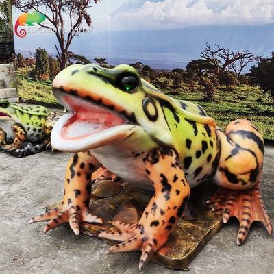 Harga yang bagus Dekorasi Lansekap Hewan Animatronik Realistis Ukuran Hidup Katak Tahan Air on line