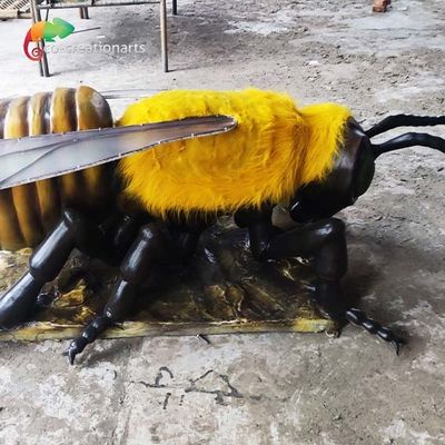 Botanical Garden Ukuran Kecil Animatronic Bee Robotic Serangga Disesuaikan