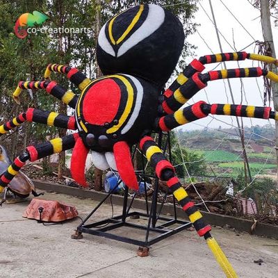 Botanical Garden Giant Animatronic Spider Dengan Web Life Size Suara Hidup
