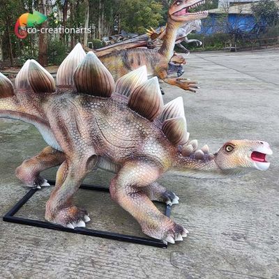 Replika Bukti Air Fiberglass Animatronic Animatronic Stegosaurus Statue
