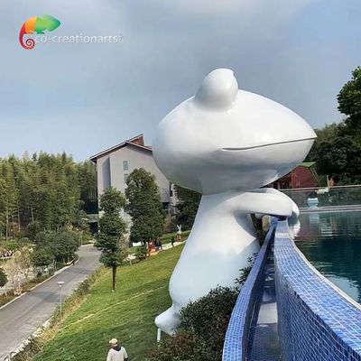 Harga yang bagus Theme Water Park Fiberglass Animatronic Frog Statue tahan cuaca on line
