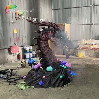 Bukti matahari Western Fiery Animatronic Dragons