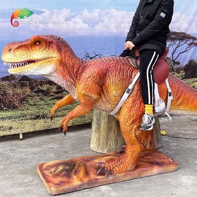 Anak-anak Animatronik Berjalan Dinosaurus Bersepeda Listrik Bersepeda T Rex