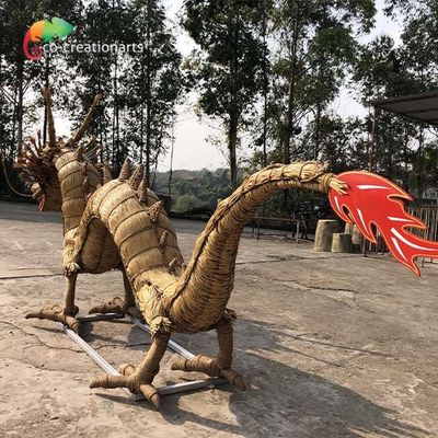Rangka Baja Custom Made Animatronics Straw Handmade Dragon