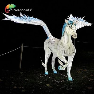 Lentera Unicorn Makhluk Mitos Barat Lentera Luar Warna-warni 110V 220V