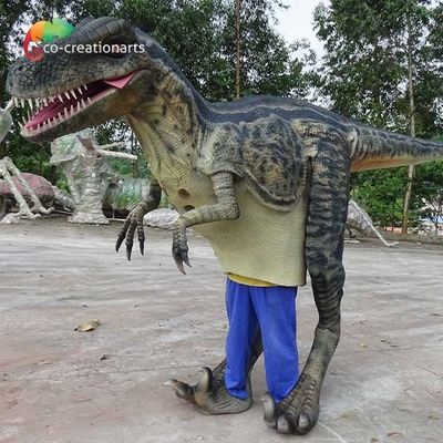 Beli Lampu LED Animatronik Raptor Kostum Setelan Dinosaurus Asli Panjang 4,5m online manufacture