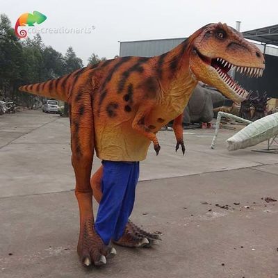 4.5m Animatronic Dinosaur Costume Animatronic Raptor Costume Untuk Merayakan Taman