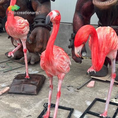 CE Menyesuaikan Patung Hewan Fiberglass Flamingo