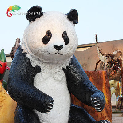 Bukti Air Fiberglass Animatronic Panda Diterangi Untuk Pusat Perbelanjaan