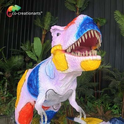 Harga yang bagus Taman Hiburan Ukuran Hidup Animatronic Dinosaur Family Suara Disesuaikan on line