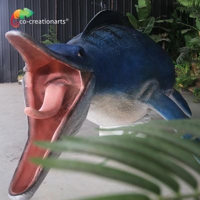 Patung Fiberglass Mosasaur Buatan Tangan Untuk Pameran Luar Ruangan