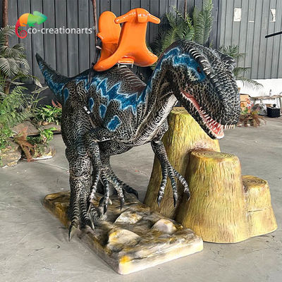 Ce Bersertifikat Animatronic Dinosaur Ride Velociraptor Ride 4m Panjang