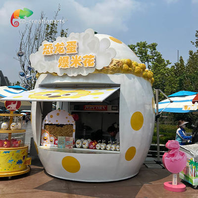 Popcorn Disesuaikan Kios Serat Kaca Untuk Taman Hiburan