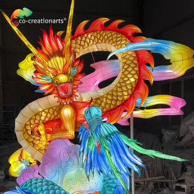 Lampu hewan tradisional naga Cina untuk pameran festival