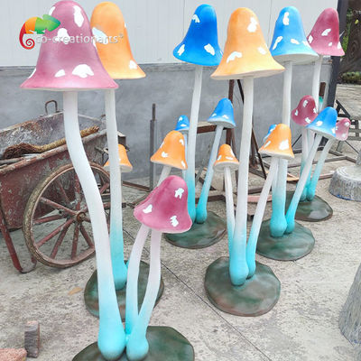Ornamen Jamur Realistis Animatronik Untuk Dekorasi Taman Hiburan