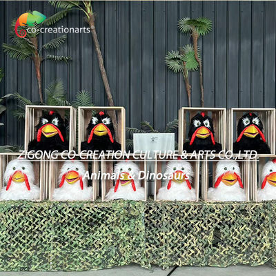 Animatronik Piano Ayam Untuk Pertanian Interaktif Ayam Peralatan Taman bermain Untuk bermain di luar ruangan