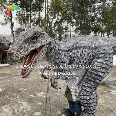 Kostum Dinosaurus Velociraptor Animatronik yang Bisa Dipakai: Atraksi Pertunjukan yang Nyata untuk Pameran Interaktif