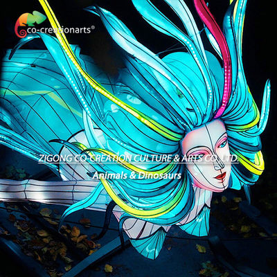 Illuminated Mermaid Lantern Sculpture For Fantasy Light Festivals And Themed Attractions
