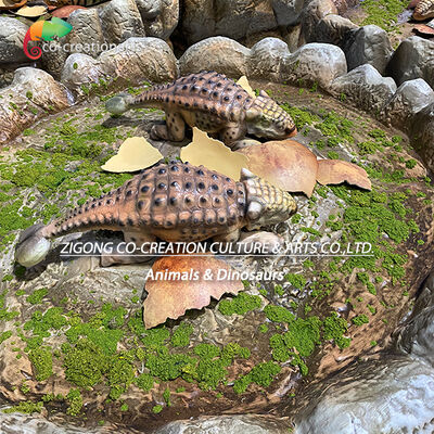 membeli Sarang Dinosaurus Animasi Realistis Dengan 3D Printing Dinosaurus Bayi Dan Acrylic Dome Display pembuatan online