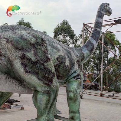 Harga yang bagus Theme Park 12M Animatronic Brontosaurus Life Size Animatronic Dinosaur Model Realistis Untuk Jurassic on line