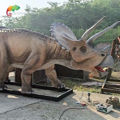 Harga yang bagus 7M Dino Animatronic Realistic Tricratops Dinosaurus Luar Ruangan Besar dengan gerakan Ekor on line