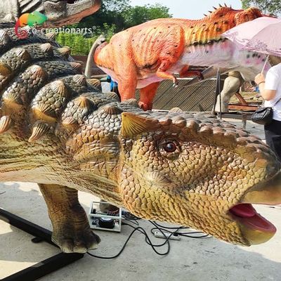 Harga yang bagus CE 5M Animatronic Ankylosaurus Dinosaurus Buatan Untuk Pameran Pusat Perbelanjaan on line
