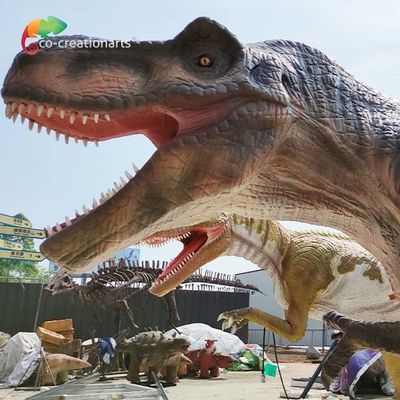 Harga yang bagus 5M T Rex Jurassic Park Animatronic Theme Park Dinosaurs Corresponding sound on line