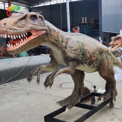 Harga yang bagus 4Meter Ukuran Hidup Dinosaurus Animatronik Sunproof Allosaurus Model Untuk Pameran on line