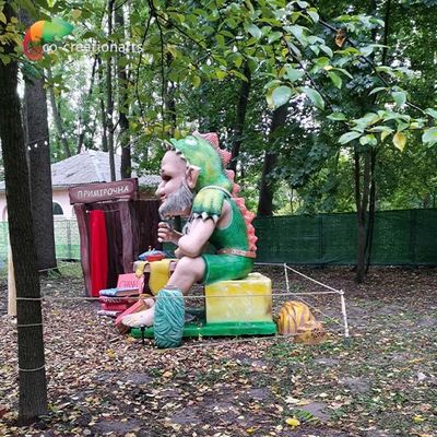 Harga yang bagus Karakter Animatronik Anti Penuaan Animatronik Raksasa Untuk Pameran Taman Hiburan on line