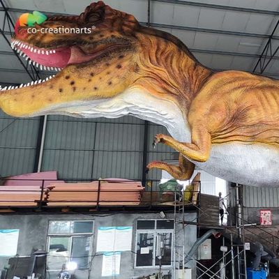 Harga yang bagus Model Dinosaurus T-Rex Tahan Air Animatronik Raksasa 18m Untuk Pameran Luar Ruangan on line