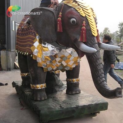 Harga yang bagus CE Custom Made Animatronics Elephant Children Ride Interactive Equipment on line
