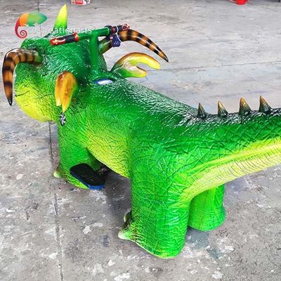 Harga yang bagus Kustomisasi Peralatan Bermain Dinosaurus Taman Hiburan Mobil Listrik Interaktif on line