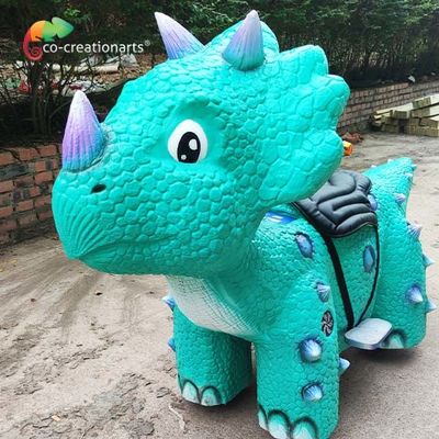 Harga yang bagus Warna Biru Baterai Dinosaur Powered Ride On Wear Resistance on line
