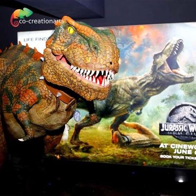 Harga yang bagus Kustomisasi Kostum Animatronic T Rex 4,5 Meter Dengan Lampu LED on line