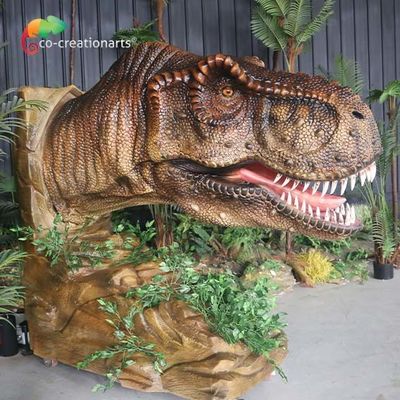 Harga yang bagus Ukuran Hidup Jurassic World Animatronic T Rex Head Dinosaur Kontrol Sensor Inframerah on line