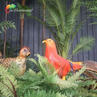 Harga yang bagus Gerakan Hewan Animatronik Realistis Ukuran Disesuaikan Golden Pheasant on line