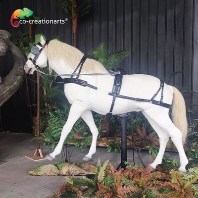 Harga yang bagus Hewan Animatronik Realistis Kuda Lari Simulasi Yang Dapat Dikendarai Untuk Pameran Hiburan on line